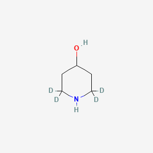 Chemical structure of Piperidin-4-ol-d4