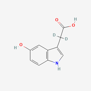 Chemical structure of 5-Hydroxyindole-3-acetic acid-d2