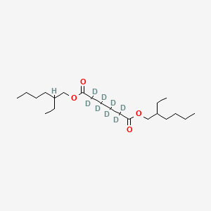 Chemical structure of Bis(2-ethylhexyl)adipate-D8