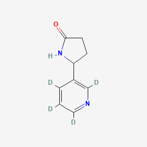 Chemical structure of Norcotinine-d4