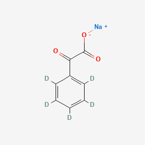 Chemical structure of Phenylglyoxylic acid-d5 sodium