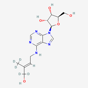 Chemical structure of trans-Zeatinriboside-d5
