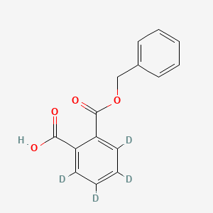 Chemical structure of Monobenzyl phthalate-d4