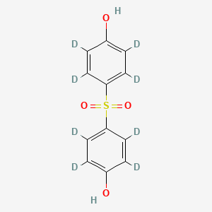 Chemical structure of 4,4'-Sulfonyldiphenol-d8