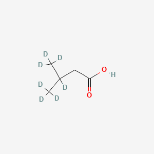 Chemical structure of Isovaleric acid-d7