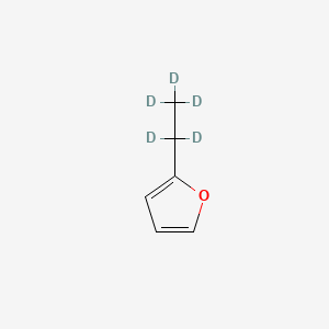 Chemical structure of 2-Ethylfuran-d5