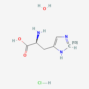 Chemical structure of L-Histidine-13C hydrochloride hydrate