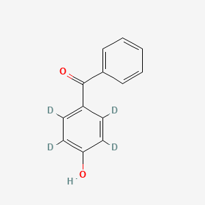 Chemical structure of 4-Hydroxybenzophenone-d4