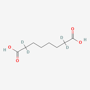 Chemical structure of Suberic acid-d4