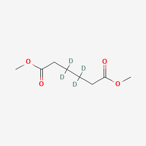Chemical structure of Dimethyl adipate-d4-1