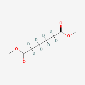 Chemical structure of Dimethyl adipate-d8