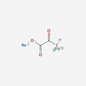 Chemical structure of Sodium 2-oxopropanoate-13C
