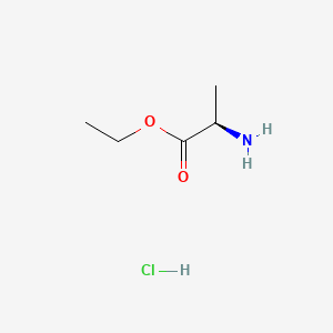 Chemical structure of D-Alanine ethyl ester hydrochloride