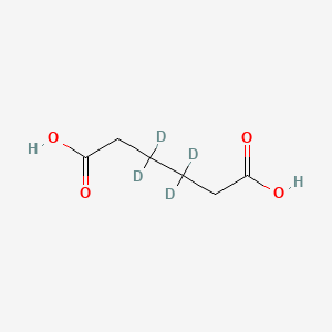 Chemical structure of Adipic acid-d4