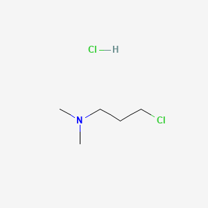 Chemical structure of 3-(Dimethylamino)propyl chloride hydrochloride