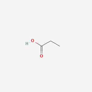 Chemical structure of Propanoic acid
