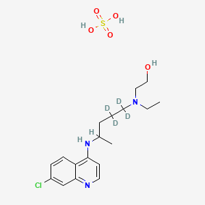 Chemical structure of Hydroxychloroquine-d4 Sulfate