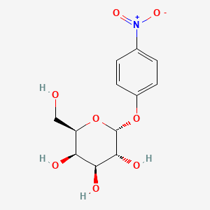 Chemical structure of 4-Nitrophenyl α-D-galactopyranoside