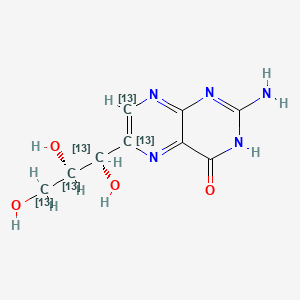 Chemical structure of Neopterin-13C5
