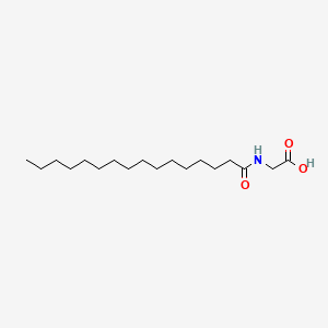 Chemical structure of Palmitoylglycine-d31
