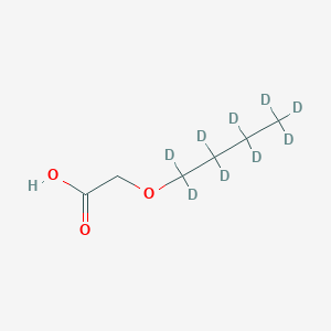 Chemical structure of Butoxy-D9-acetic acid