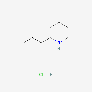 Chemical structure of (±)-Coniine hydrochloride