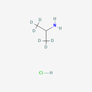 Chemical structure of Propan-2-amine-d6 hydrochloride