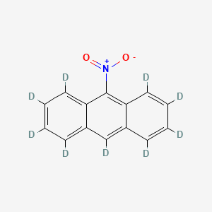 Chemical structure of 9-Nitroanthracene-d9