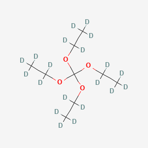 Chemical structure of 1,1,3,3-Tetraethoxypropane-d2