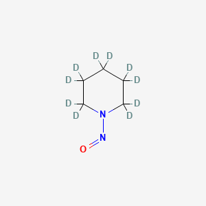 Chemical structure of N-Nitrosopiperidine-d10