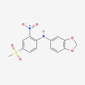 Chemical structure of MSNBA
