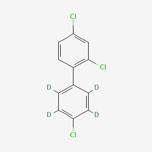 Chemical structure of 2,4,4'-Trichloro-1,1'-biphenyl-d4