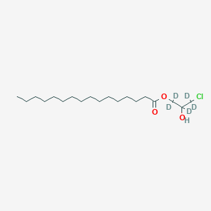 Chemical structure of (S)-1-Chloro-3-(hexadecyloxy)propan-2-ol-d5