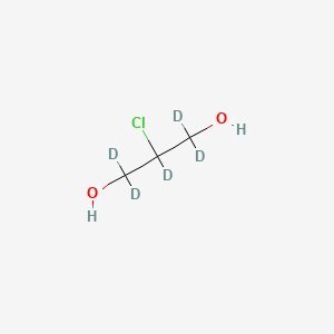 Chemical structure of 2-Chloro-1,3-propanediol-d5