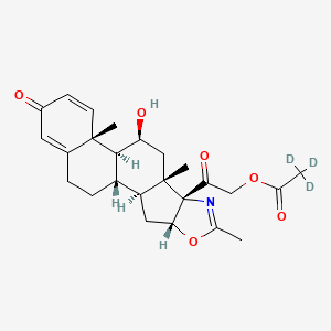 Chemical structure of Deflazacort-d3