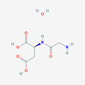 Chemical structure of Gly-Asp hydrate