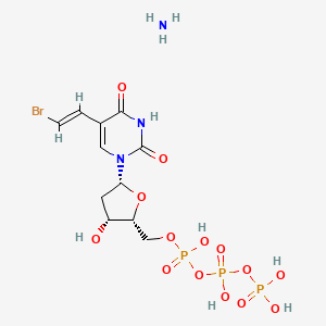 Chemical structure of BVDU 5′-Triphosphate ammonium