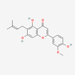 Chemical structure of Cannflavin B