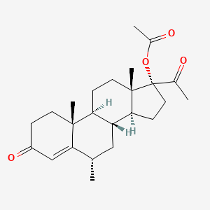 Chemical structure of Clascoterone-d5