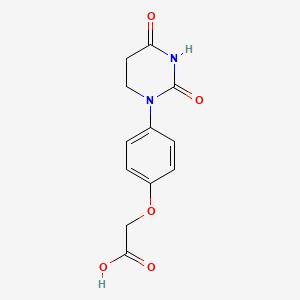 Chemical structure of PD 4'-oxyacetic acid