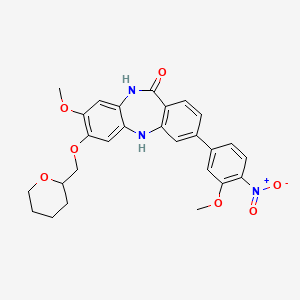 Chemical structure of Z-FG-NHO-BzOME