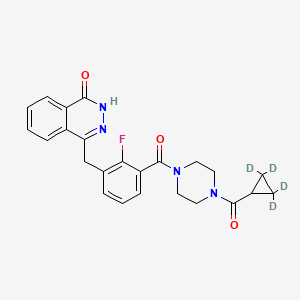 Chemical structure of 2-Fluorobenzyl olaparib-d4