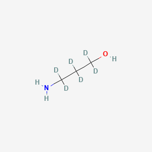 Chemical structure of 3-Aminopropan-1-ol-d6