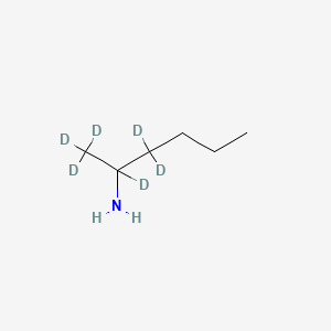 Chemical structure of 2-Aminohexane-d6