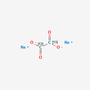 Chemical structure of Oxalic Acid-13C2 disodium
