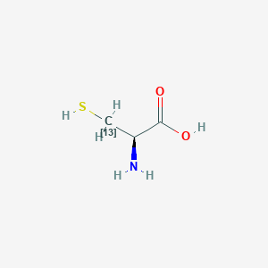 Chemical structure of L-Cysteine-3-13C