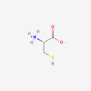 Chemical structure of L-Cysteine-13C3