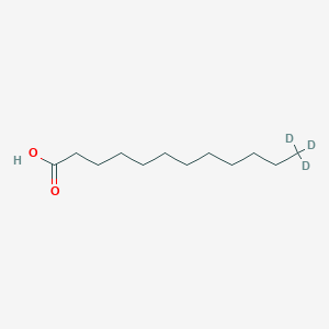 Chemical structure of Lauric acid-d3
