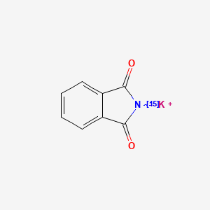 Chemical structure of Potassium 1,3-dioxoisoindolin-2-ide-15N