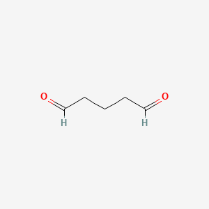 Chemical structure of Glutaraldehyde